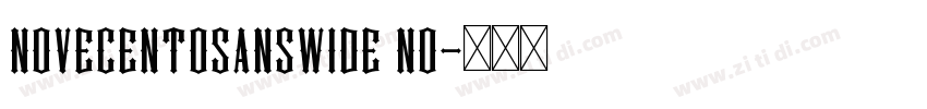 Novecentosanswide No字体转换